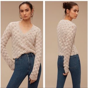 Wilfred Messac Cropped V Neck Sweater